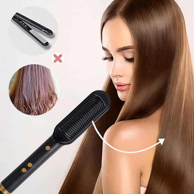 3-in-1 Heated Hair Straightening Comb