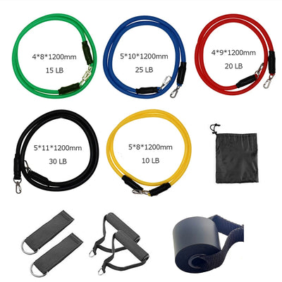 11-Piece TPE Resistance Band Set